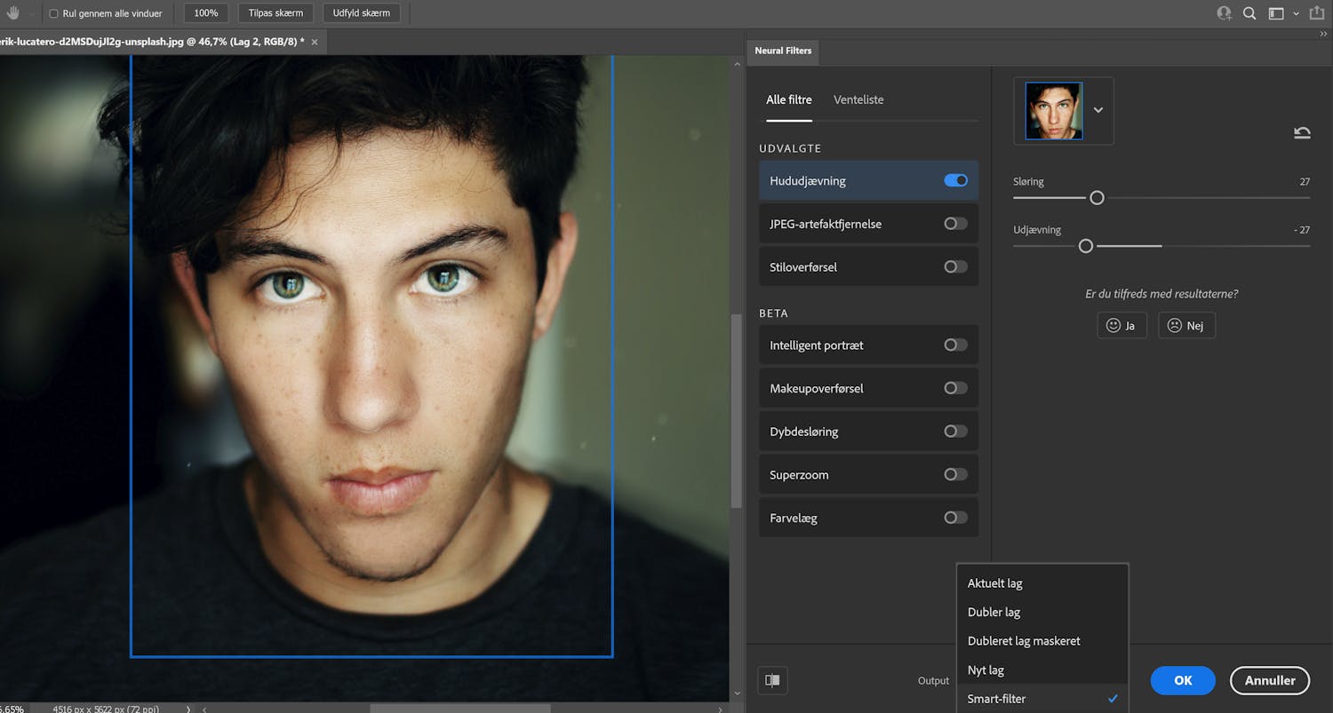 vaelger smart filter cLbd01iblWoJ Smart Filter Photoshopissa